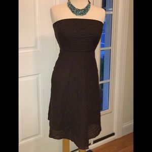 J.Crew Brown strapless dress 2